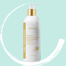 Charger l&#39;image dans la galerie, LAIT CORPS DIAMANT NATUR&#39;L, exfoliant, uniformisant au collagène, à la niacinamide et à l&#39;acide hyaluronique
